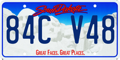 SD license plate 84CV48