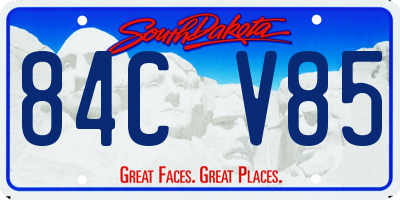 SD license plate 84CV85