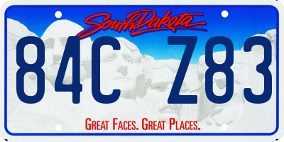 SD license plate 84CZ83