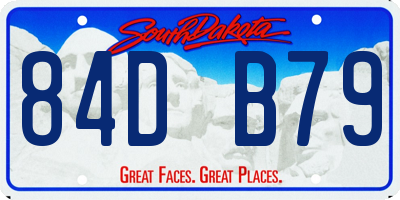 SD license plate 84DB79