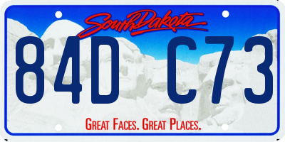 SD license plate 84DC73