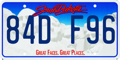 SD license plate 84DF96