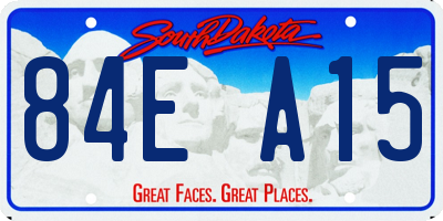 SD license plate 84EA15