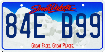 SD license plate 84EB99