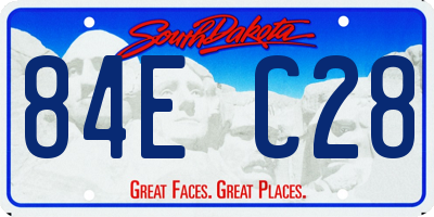 SD license plate 84EC28