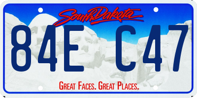 SD license plate 84EC47