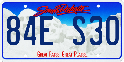 SD license plate 84ES30