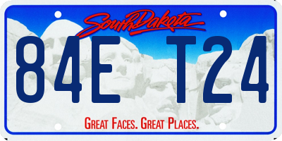 SD license plate 84ET24