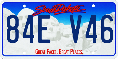 SD license plate 84EV46
