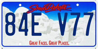 SD license plate 84EV77