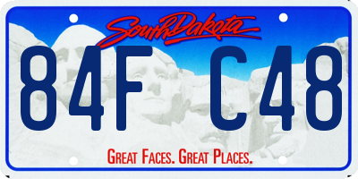 SD license plate 84FC48