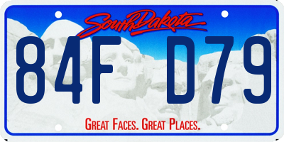 SD license plate 84FD79