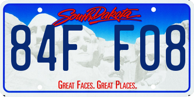 SD license plate 84FF08