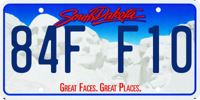 SD license plate 84FF10