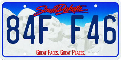 SD license plate 84FF46