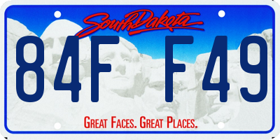 SD license plate 84FF49