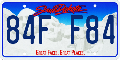SD license plate 84FF84
