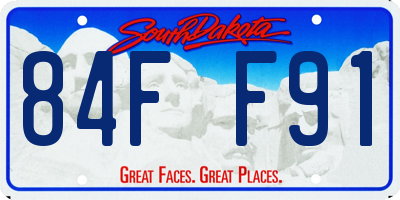 SD license plate 84FF91