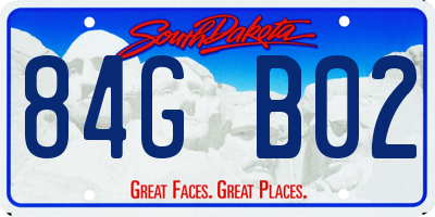 SD license plate 84GB02