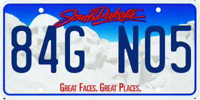 SD license plate 84GN05