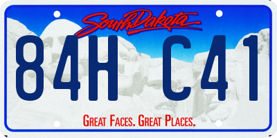 SD license plate 84HC41