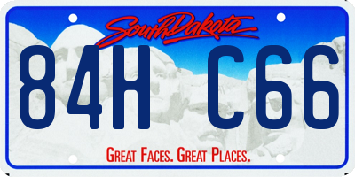 SD license plate 84HC66