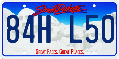 SD license plate 84HL50