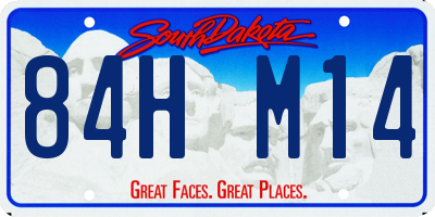 SD license plate 84HM14