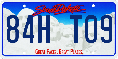 SD license plate 84HT09