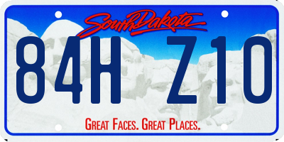 SD license plate 84HZ10