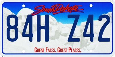 SD license plate 84HZ42