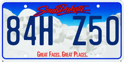 SD license plate 84HZ50
