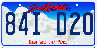 SD license plate 84ID20
