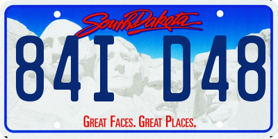 SD license plate 84ID48