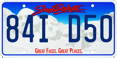 SD license plate 84ID50