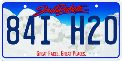 SD license plate 84IH20