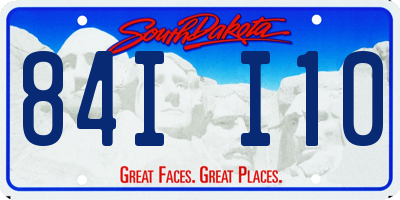 SD license plate 84II10