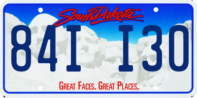 SD license plate 84II30