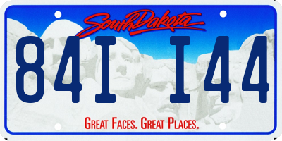 SD license plate 84II44