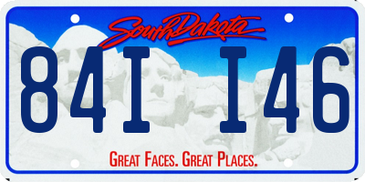 SD license plate 84II46