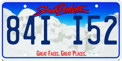 SD license plate 84II52