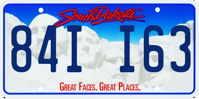 SD license plate 84II63