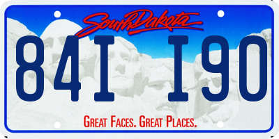 SD license plate 84II90