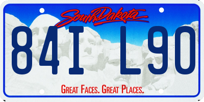 SD license plate 84IL90