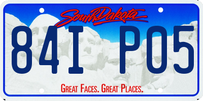 SD license plate 84IP05