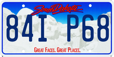 SD license plate 84IP68