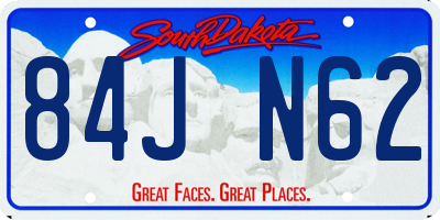 SD license plate 84JN62