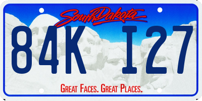 SD license plate 84KI27