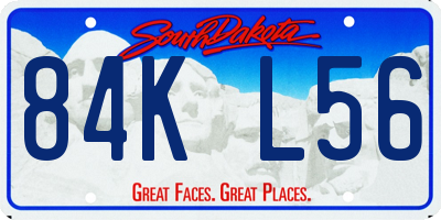 SD license plate 84KL56