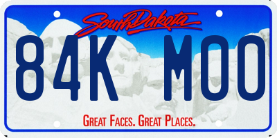 SD license plate 84KM00